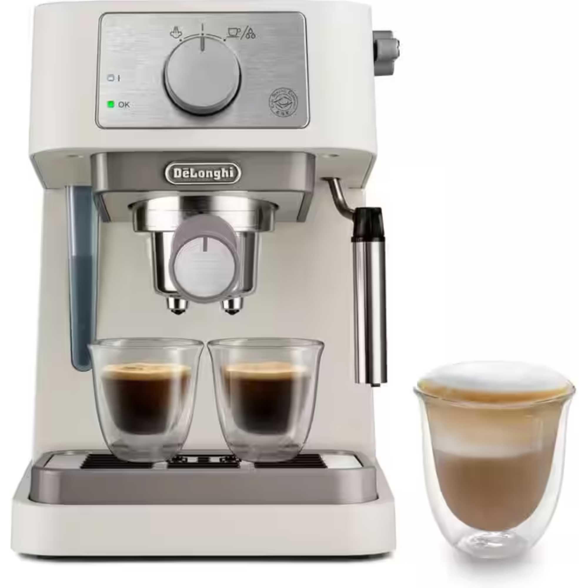 De'Longhi Stilosa - Machine à Espresso Manuelle avec Mousseur à Lait Manuel