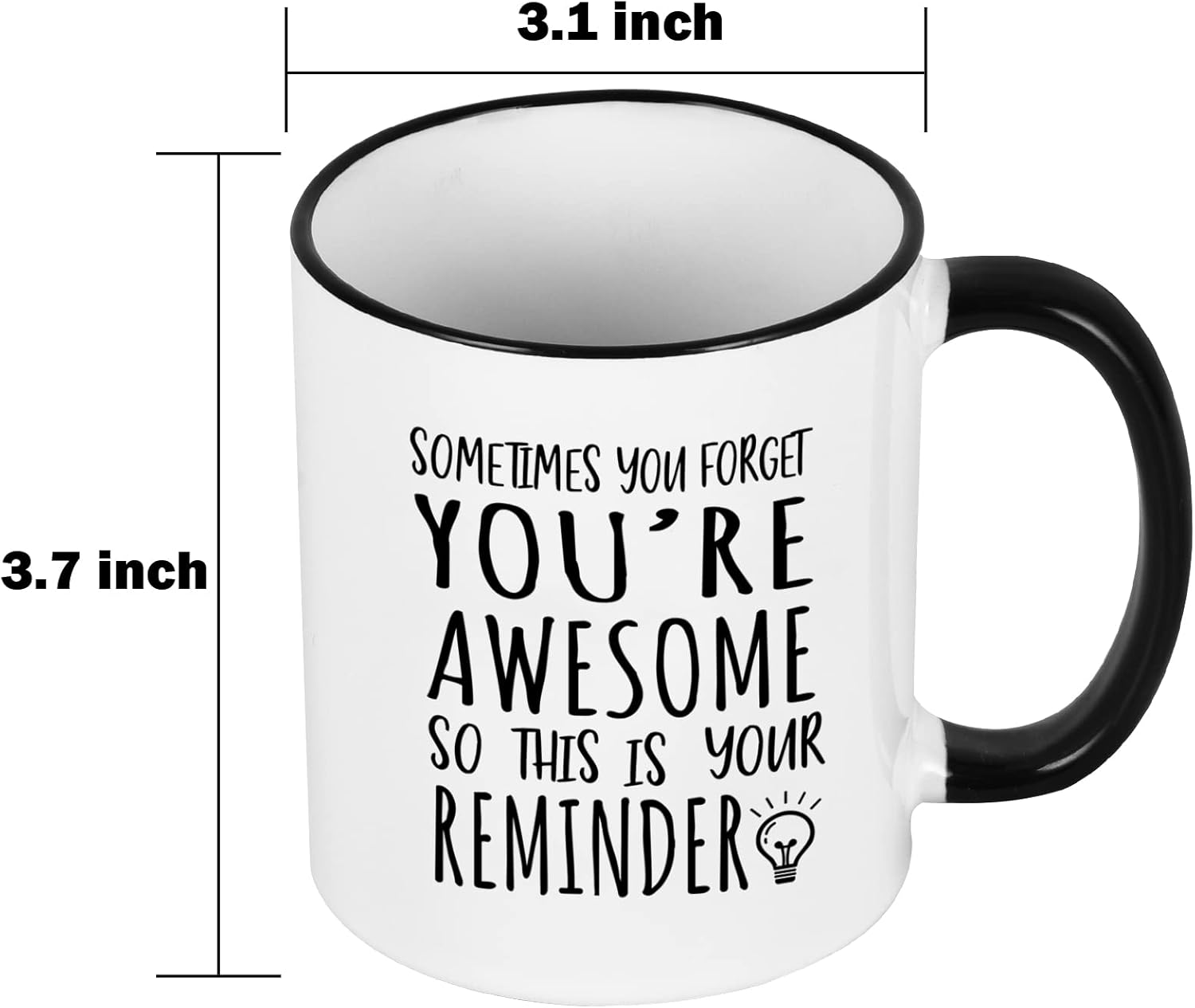 Cabtnca Birthday Gifts for Men Women, Best Friend Birthday Gifts, Thank You Gift, Sometimes You Forget Your Awesome Mug, Inspirational Appreciation Gift for Employee Teacher Coworkers Nurses, 11Oz - Image 7