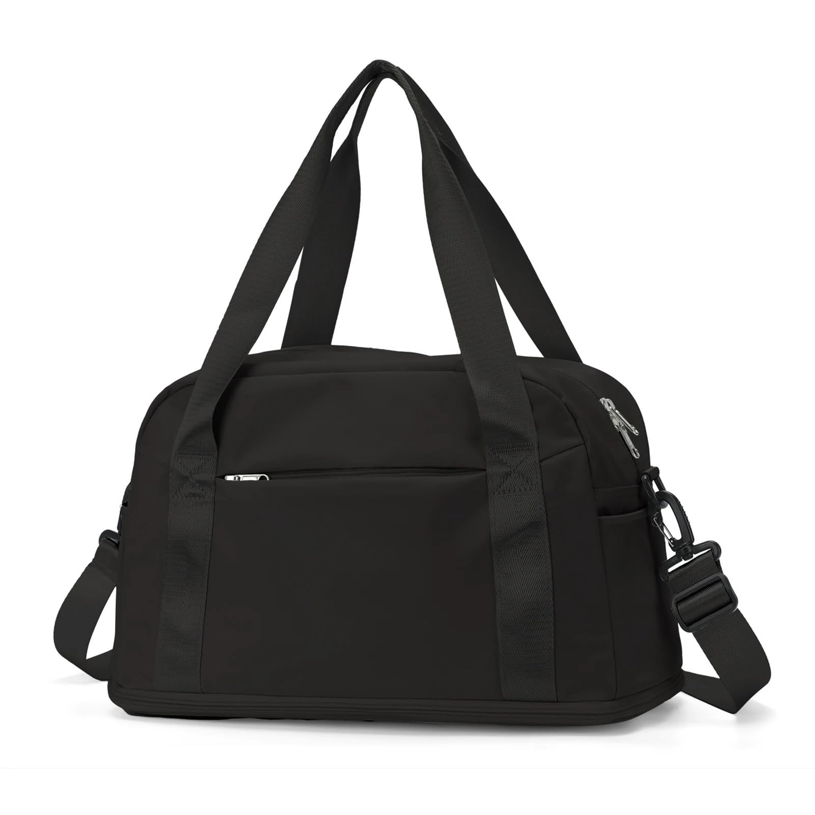 Reisetasche Großes maximales Handgepäck for Männer und Frauen, Sporttasche, Wochenendtasche, Reisetasche Travel Duffel Bag (Color : Black)
