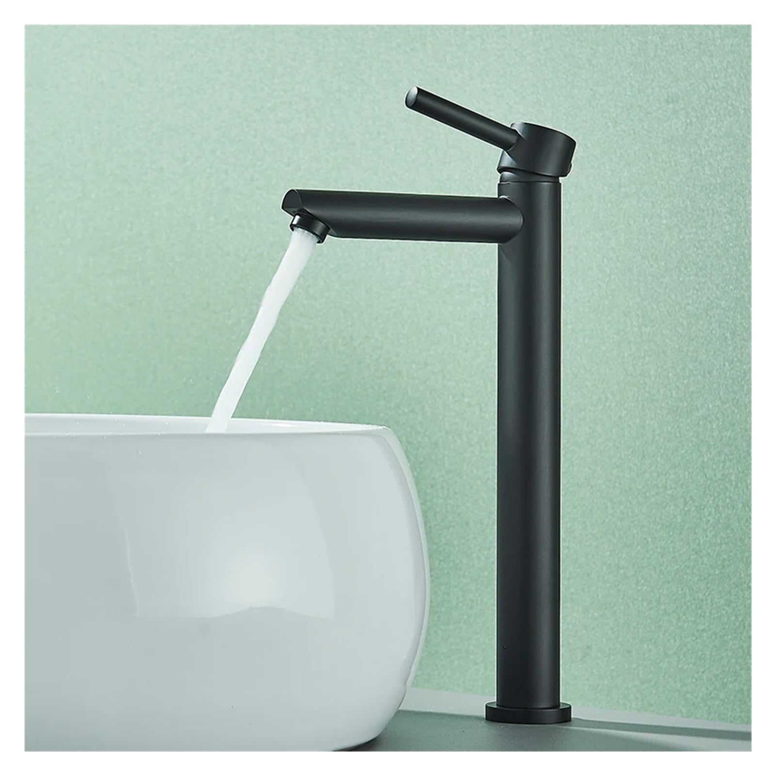Robinet de lavabo noir mat mitigeur de salle de bain moderne