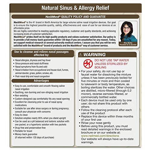 Neilmed Sinus Rinse Kit With Xylitol, 50 Count (Pack Of 1) #TOP2
