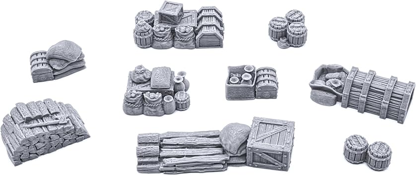 EnderToys Wagon Cargo by GameScape3D, 3D Printed Tabletop RPG Scenery and Wargame Terrain 28mm Miniatures