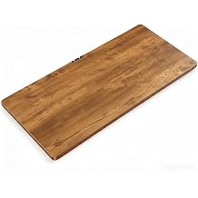 Marsail Whole Table Top, 55" x 30" Inch One-Piece Standing Desk Top, 6" Extra Wide,Rectangular Brown Wood Board for Height Adjustable Desk & Home Office