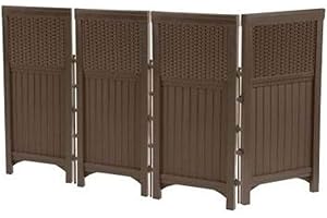 Suncast Freestanding Outdoor Wall Divider for Patio Privacy
