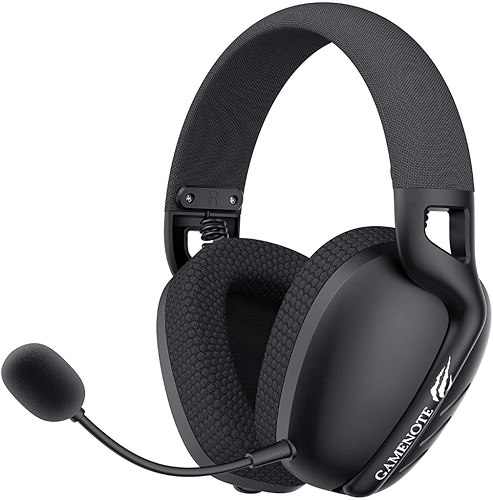 Havit Fone de Ouvido Headset Gamer Fuxi-H6 Black Com Fio e Sem Fio, Wireless 2,4GHz, Bluetooth, Cabo USB-C