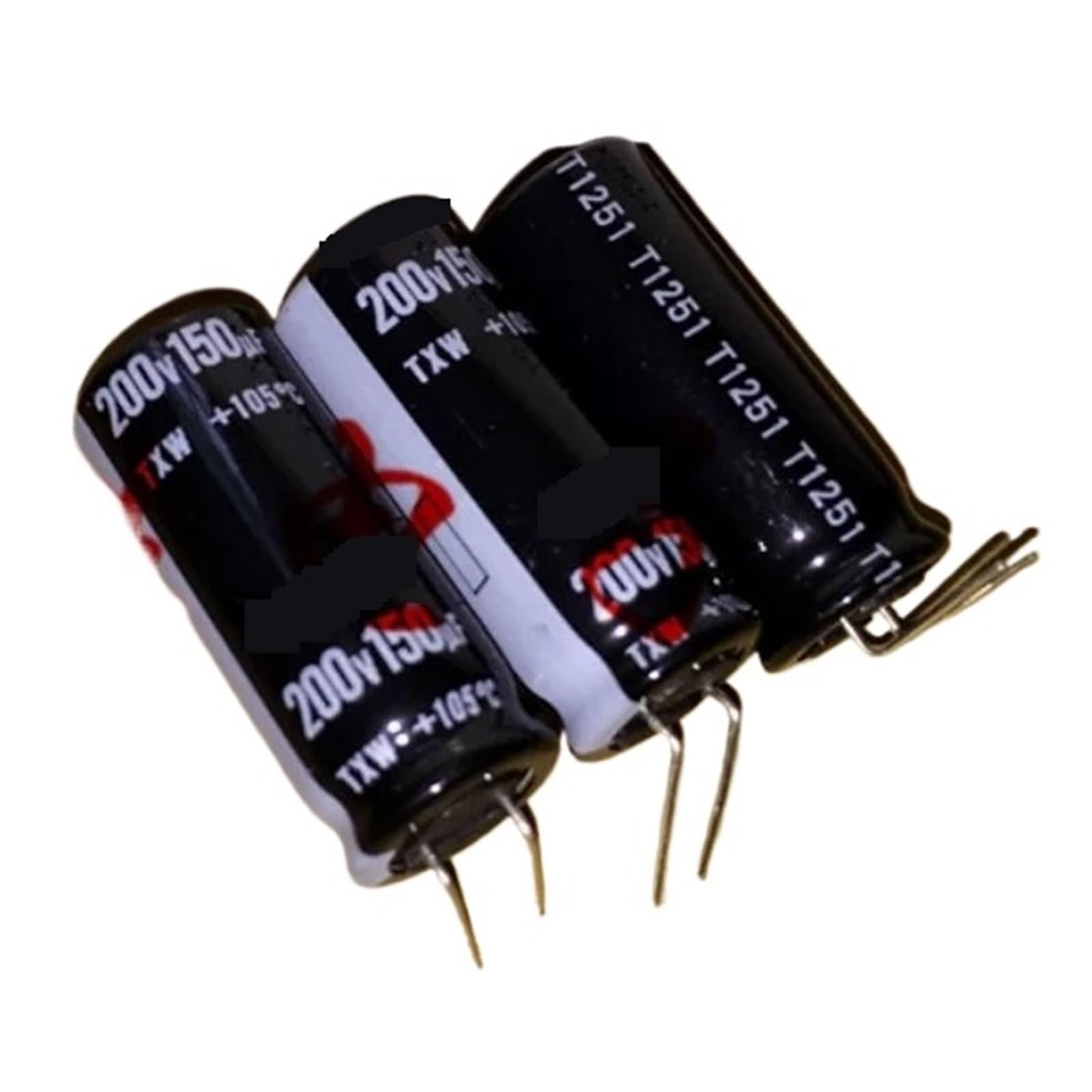 Condensateur 200V 150UF à broches courtes 18X20mm idéal pour l'intégration en boîtier compact