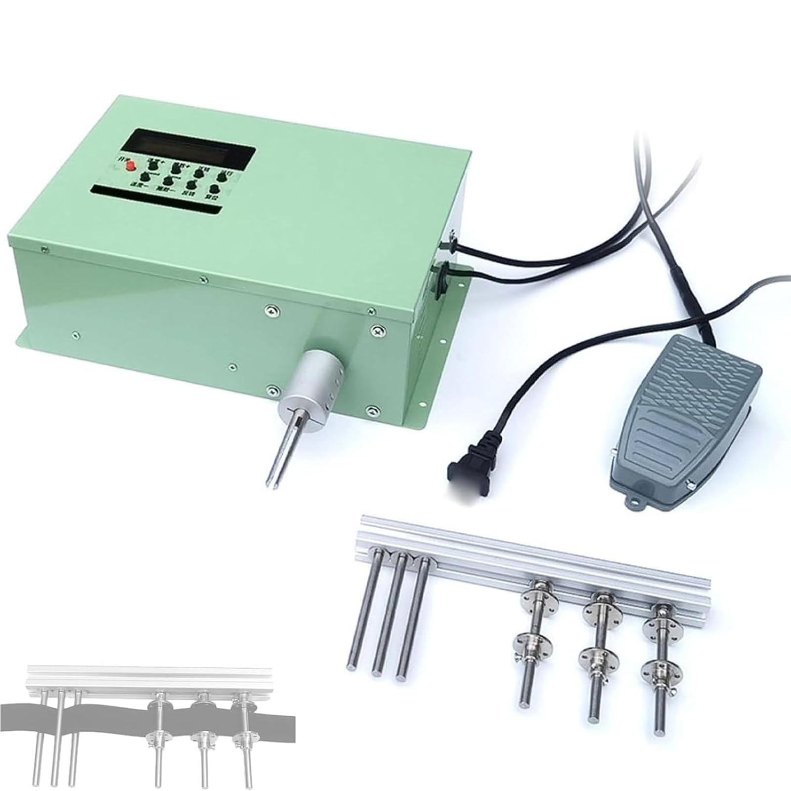 Avvolgitrice Elettrica For Nastro, Avvolgitrice For Nastro, Regolabile 1-999 Giri/min, Con Interruttore A Pedale, Avanti E Indietro, Pulsante Di Ripristino, For Cinghie E Cinghie