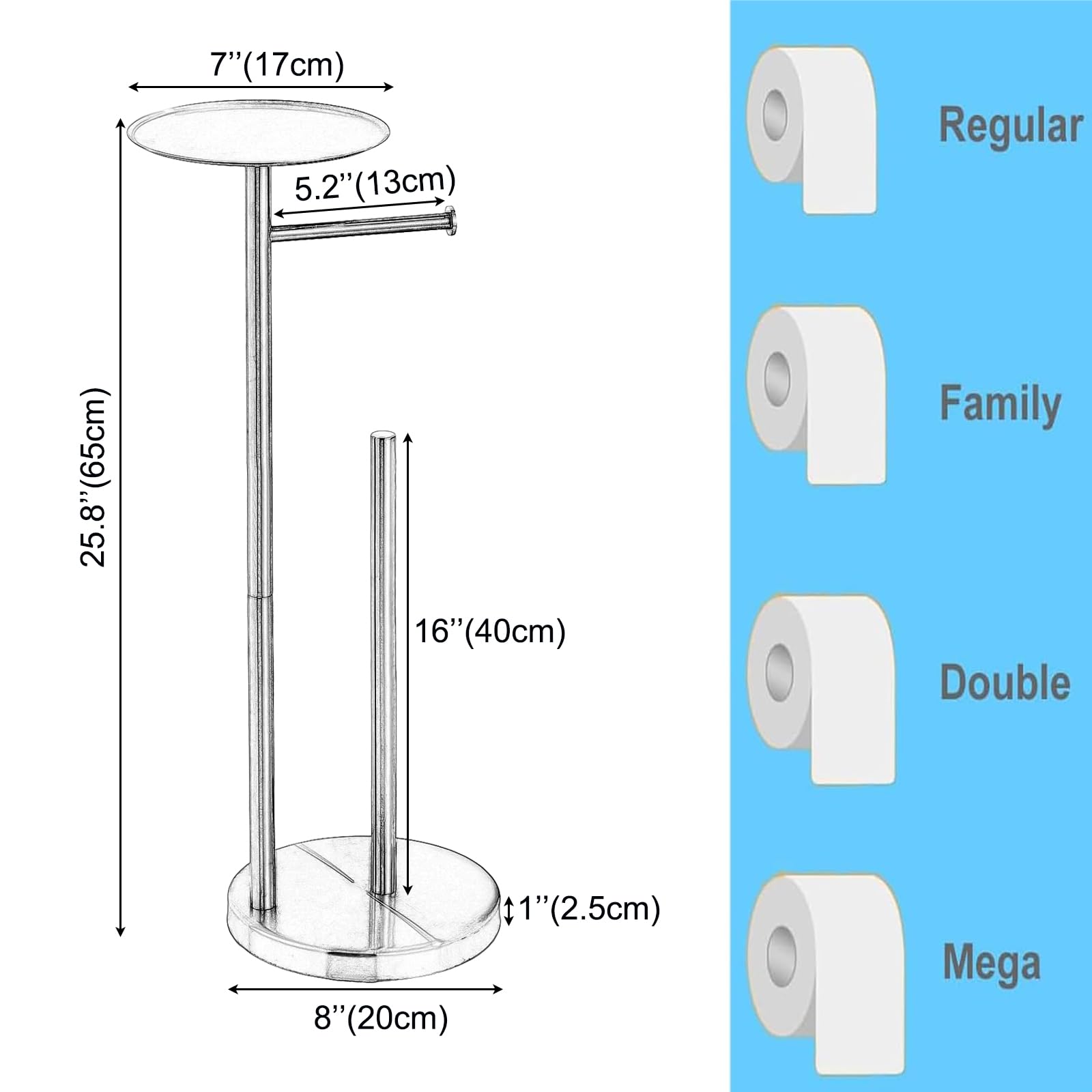 Free-standing Toilet Roll Holder - Image 3