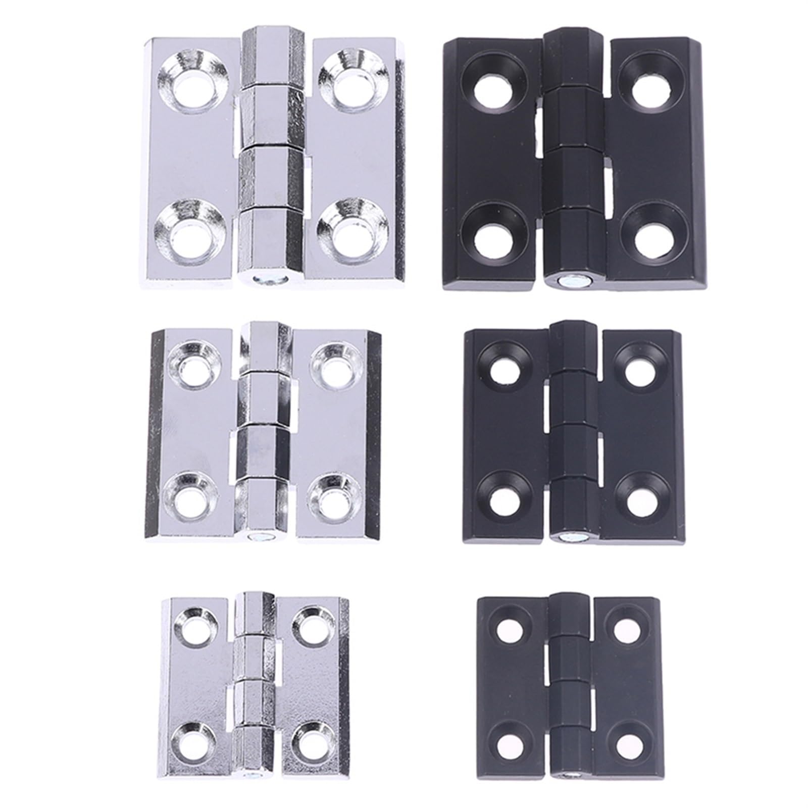 Cerniere di testa in lega di zinco per porte e armadi, 40 x 40 mm, 50