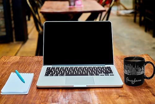 Vista 217 de TJ Originals - Taza de café Boston Massachusetts, regalo de taza de café de recuerdo de viaje turístico, taza de cerámica Skyline de 11 oz, taza
