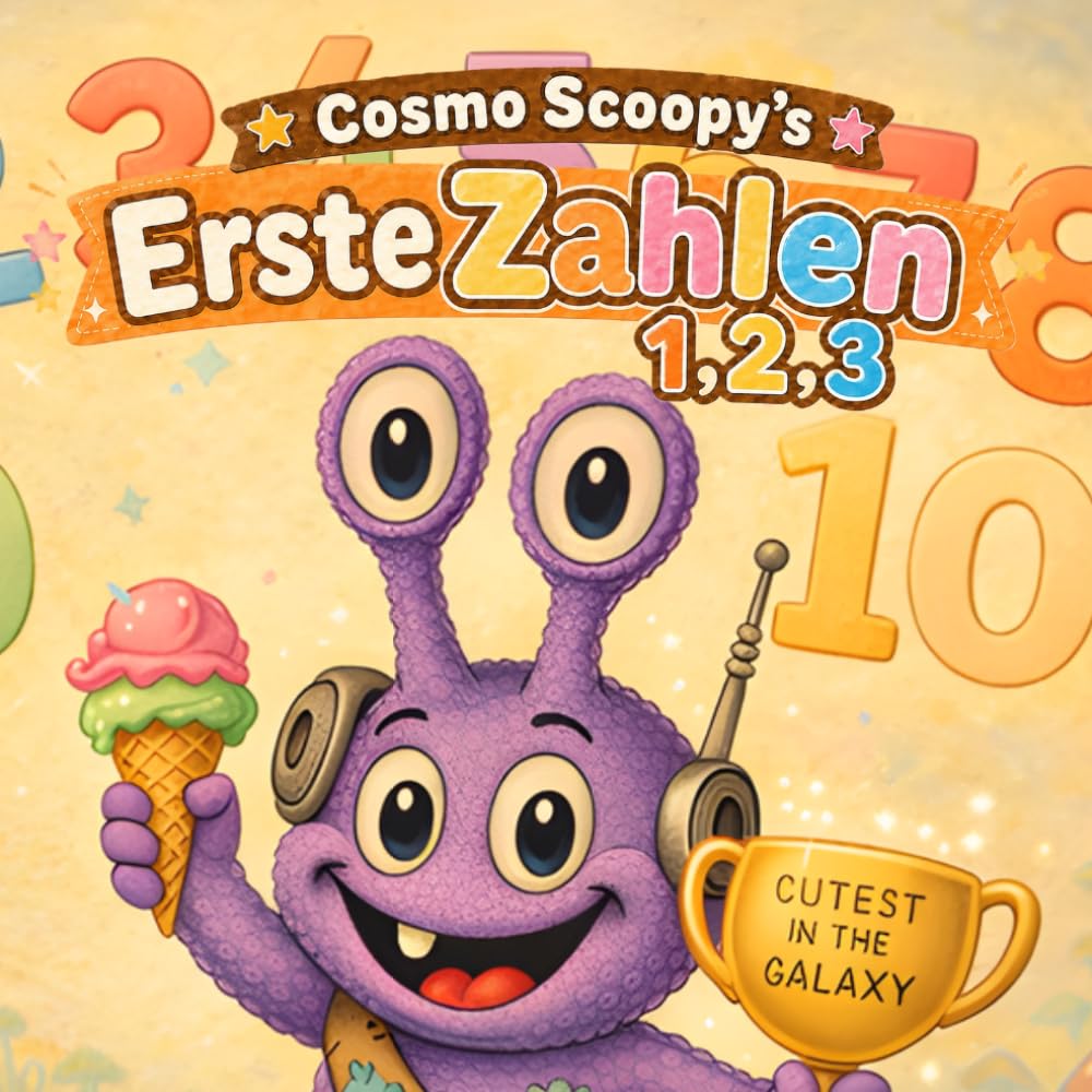 Cosmo Scoopys Erste Zahlen 1,2,3: Zählen, Nachspuren und die Zahlen von 1 bis 10 mit Cosmo Scoopy lernen (cosmo-scoopy (deutsche edition))