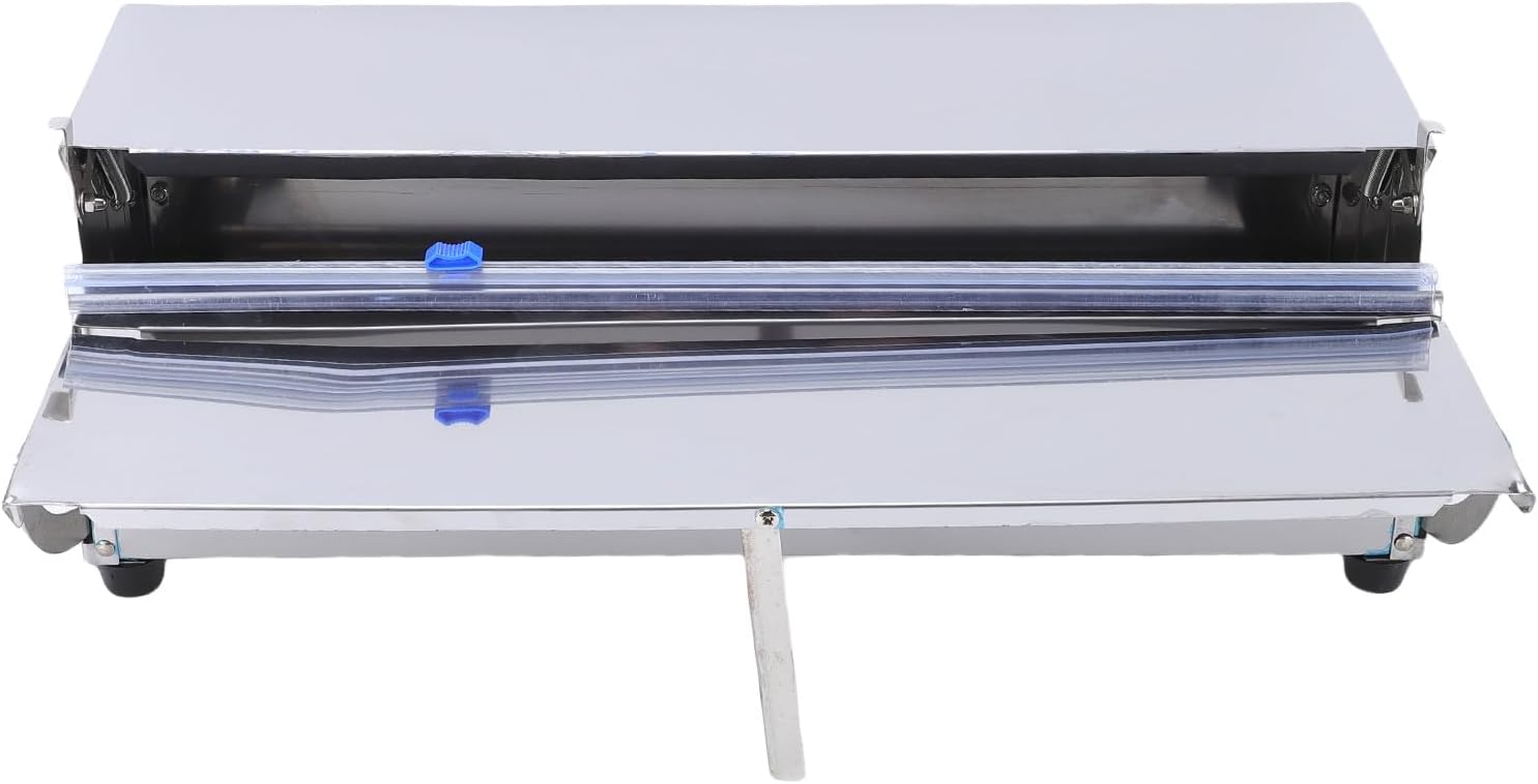Manual Food Wrap Film Dispenser Stainless Steel Stretch Film Packing Wrapper Machine Easy Meal Preparation Kitchen Essential