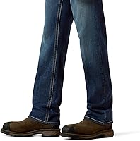 Vista 6 de Ariat FR M5 Slim DuraStretch - Jeans apilables de pierna recta, mezclilla para hombre, Azul