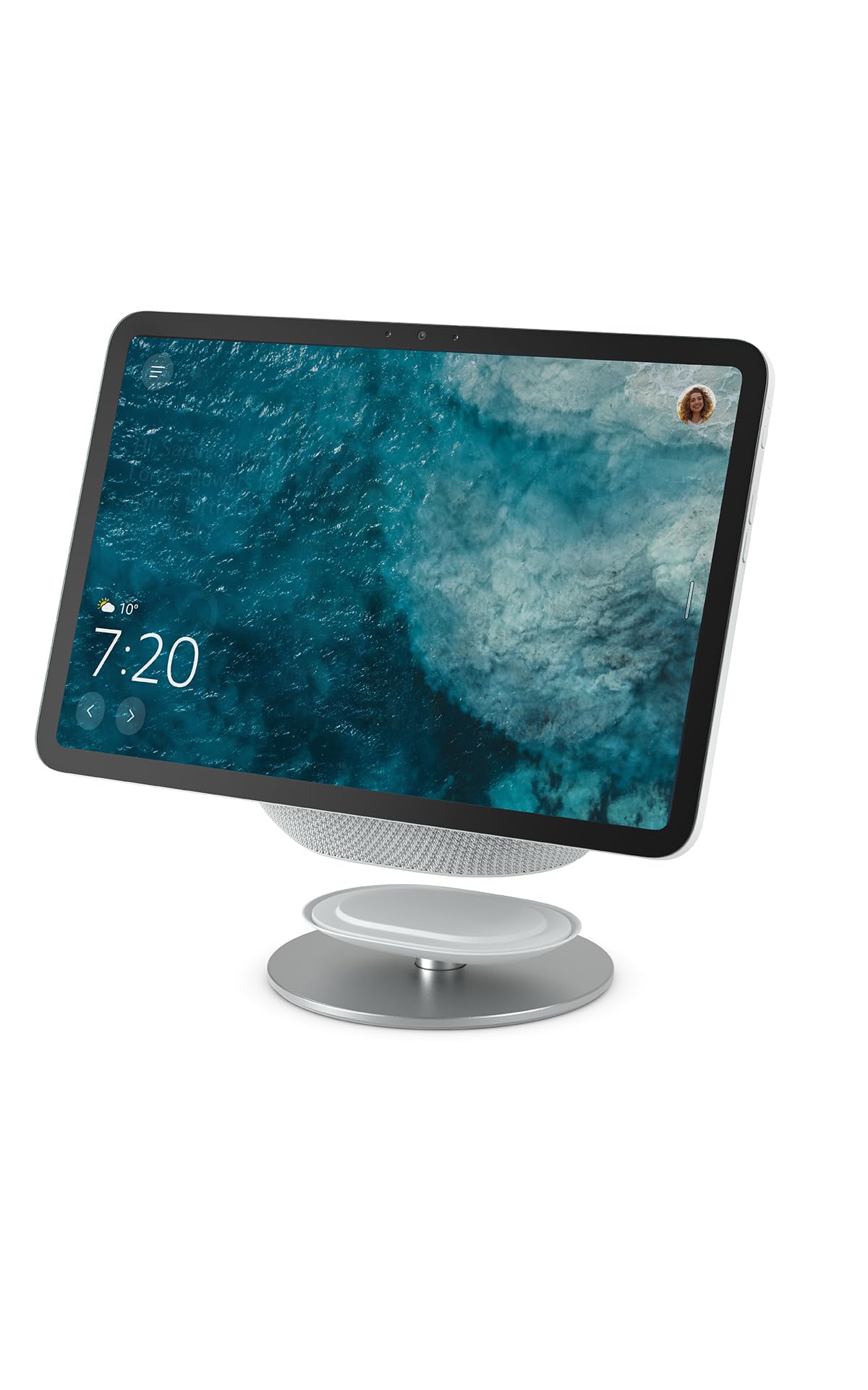 Amazon Adjustable Stand | Designed for Amazon Echo Show 8 & 11 (2025 releases, sold separately) | Glacier White