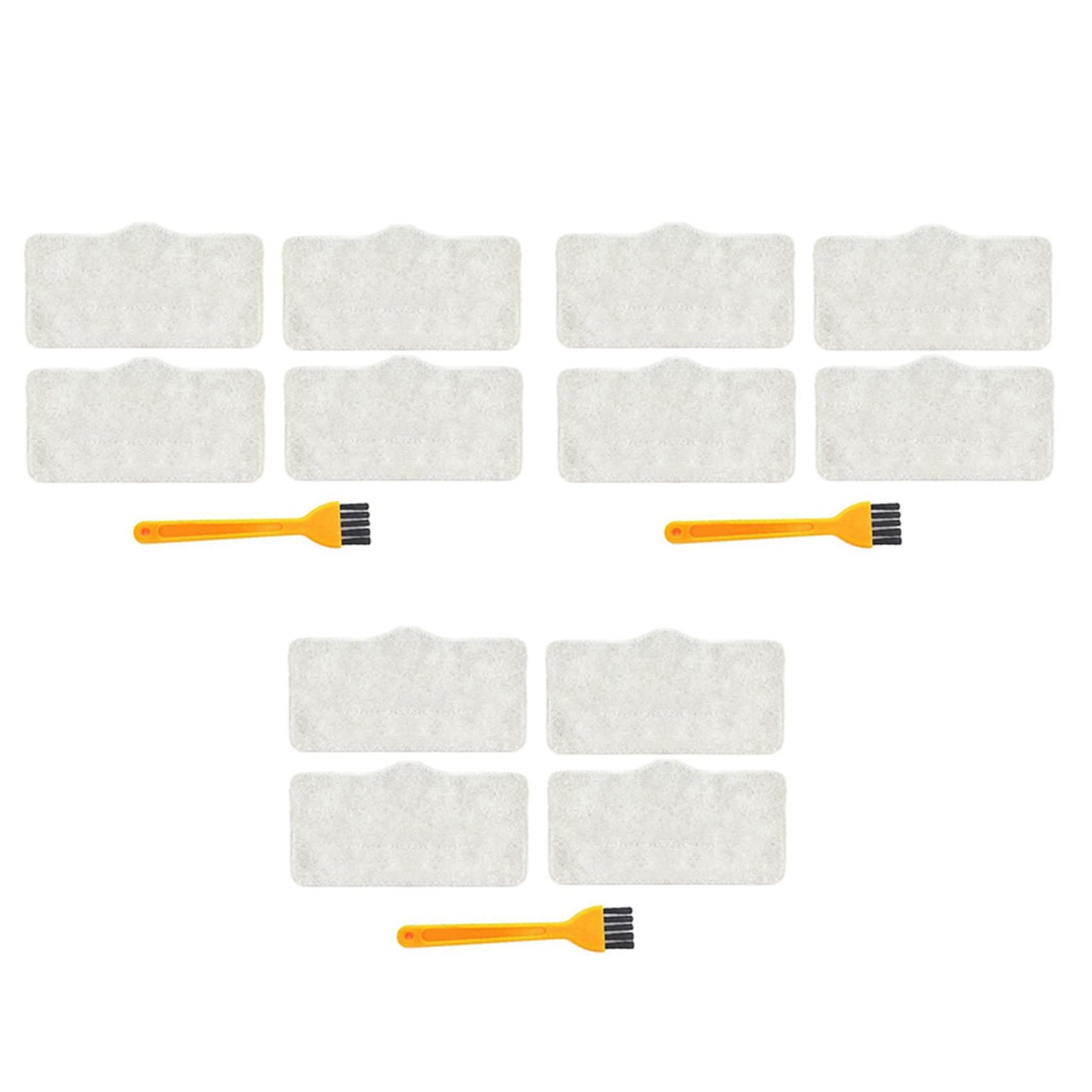 Hndhbfgrt 15Pcs Steam Vacuum Cleaner Mop Cloth Cleaning Pads for DEM ZQ600 ZQ610 Handhold Cleaner Mop Accessory