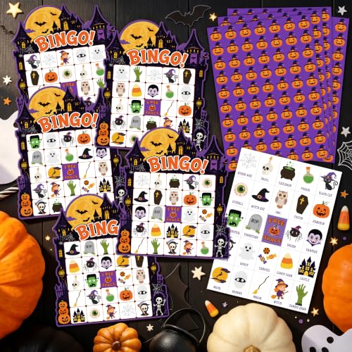 30 Sets Halloween Games, Halloween Bingo Game Cards Party Favors for Family - image 4