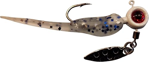 Miniatura 5 de Juego de 25 piezas de cabeza de plantilla y plástico con hojas - Paquete completo para atrapar cangrejos, bluegill, graves y más Double Catch Fishing