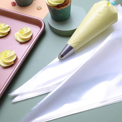 Miniatura 7 de 100 bolsas gruesas para pastelería, bolsas desechables de 18 pulgadas, bolsas de glaseado para cupcakes, bolsas antiestallido para decoración de