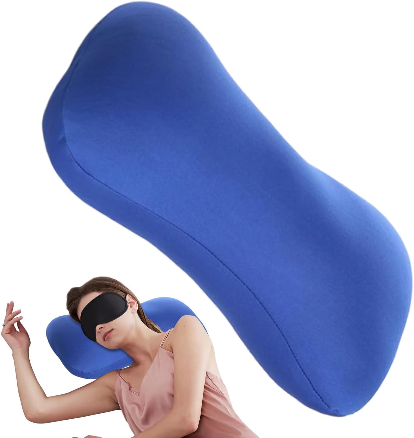 Mini Microbead Roll Pillow Neck, Microbead Roll Pillow Cushion, Cervical Support Pillows, Microbeads Travel Neck Support Pillows, Necks Pains Relief For Travel Sleeping, 38x20cm