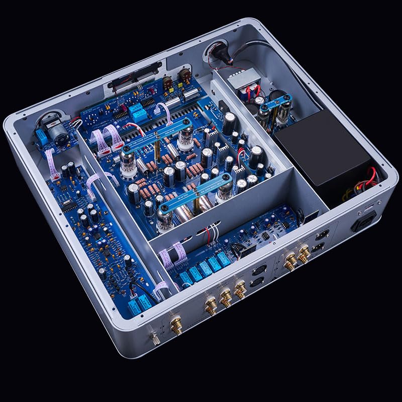 Willsenton R-11 Pre-Amplifier Phono Stage EH6922 Tube Preamp MM/MC Balance (Silver)