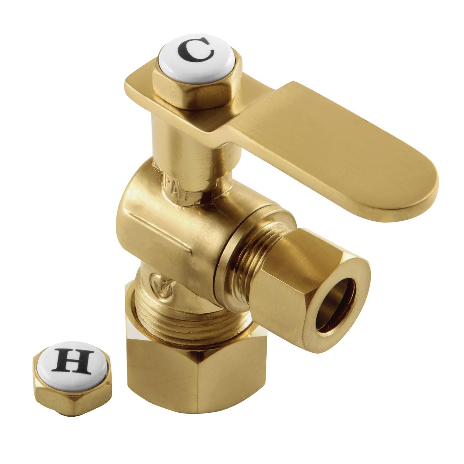 Vanne d'arrêt quart de tour Kingston Brass KL5330BB contre les fuites