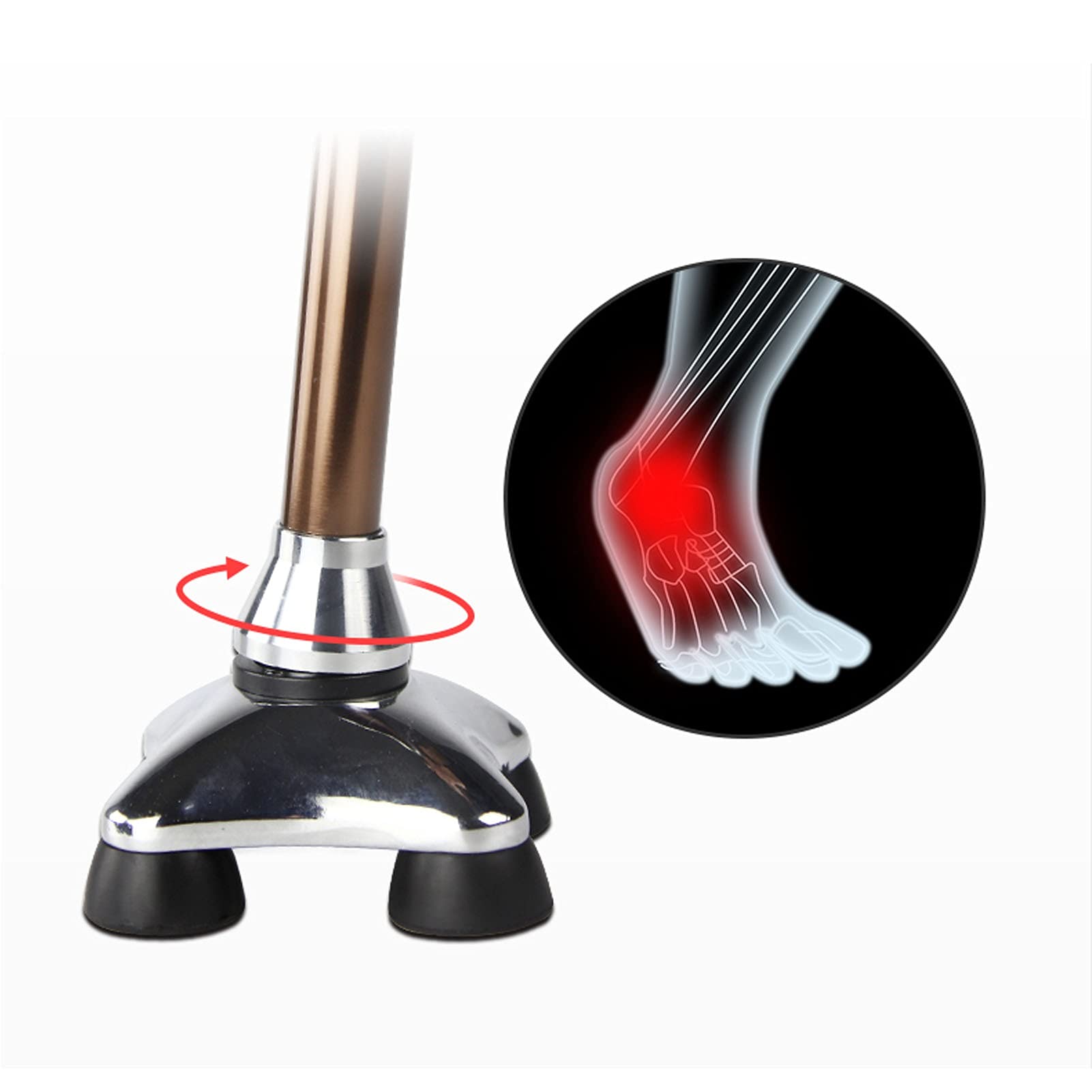 Bastón de Paseo Bastones para Mayores Bastón para caminar para hombres y mujeres, ajustable altura con luz LED, bastones para caminar, mango ergonómico muñequera, para hombres, mujeres, artritis, pers