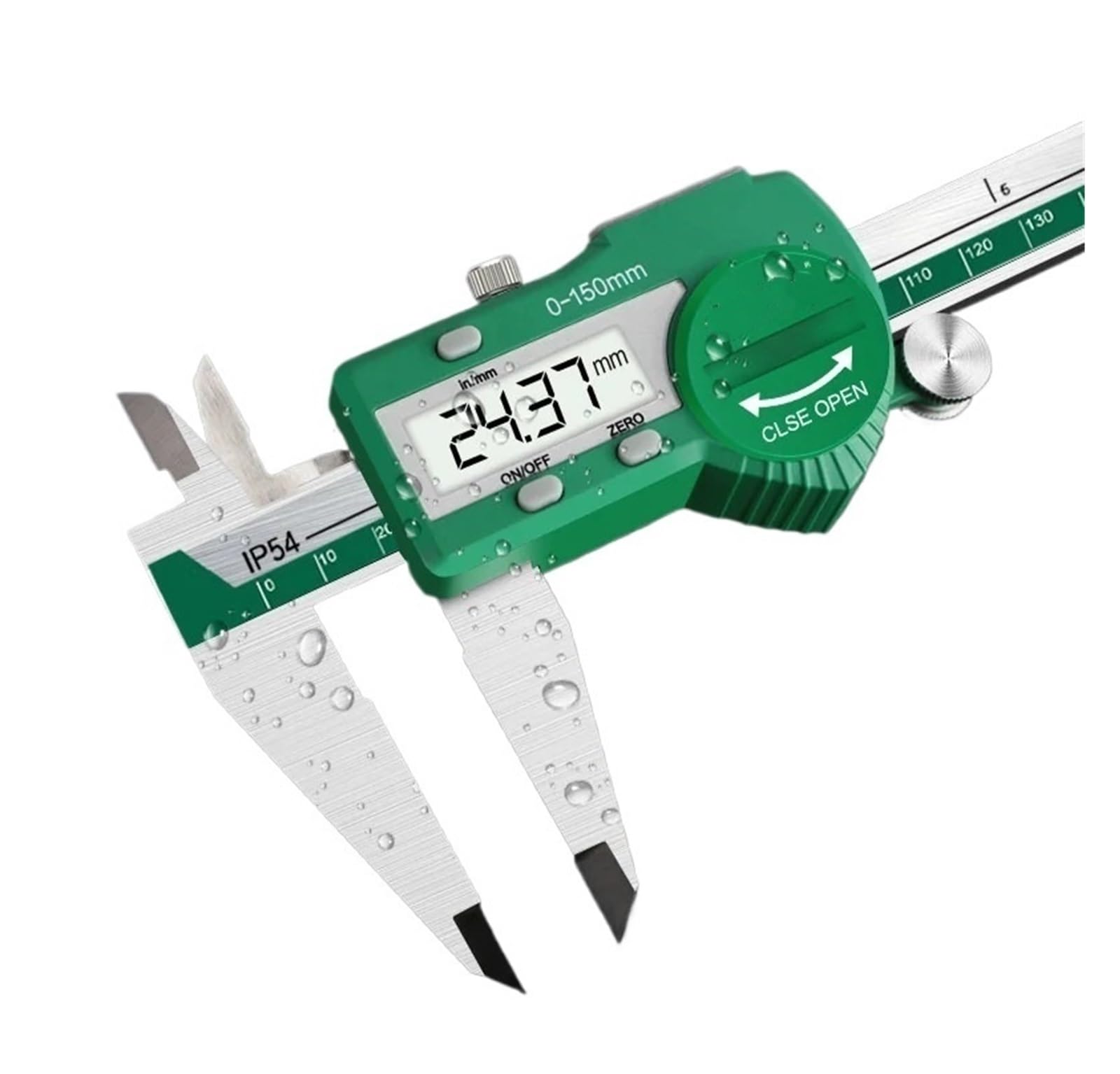 Calibrador Vernier Digital de acero inoxidable, calibrador electrónico de Metal de 6 pulgadas y 150mm, IP54, micrómetro resistente al agua, herramientas de medición de profundidad