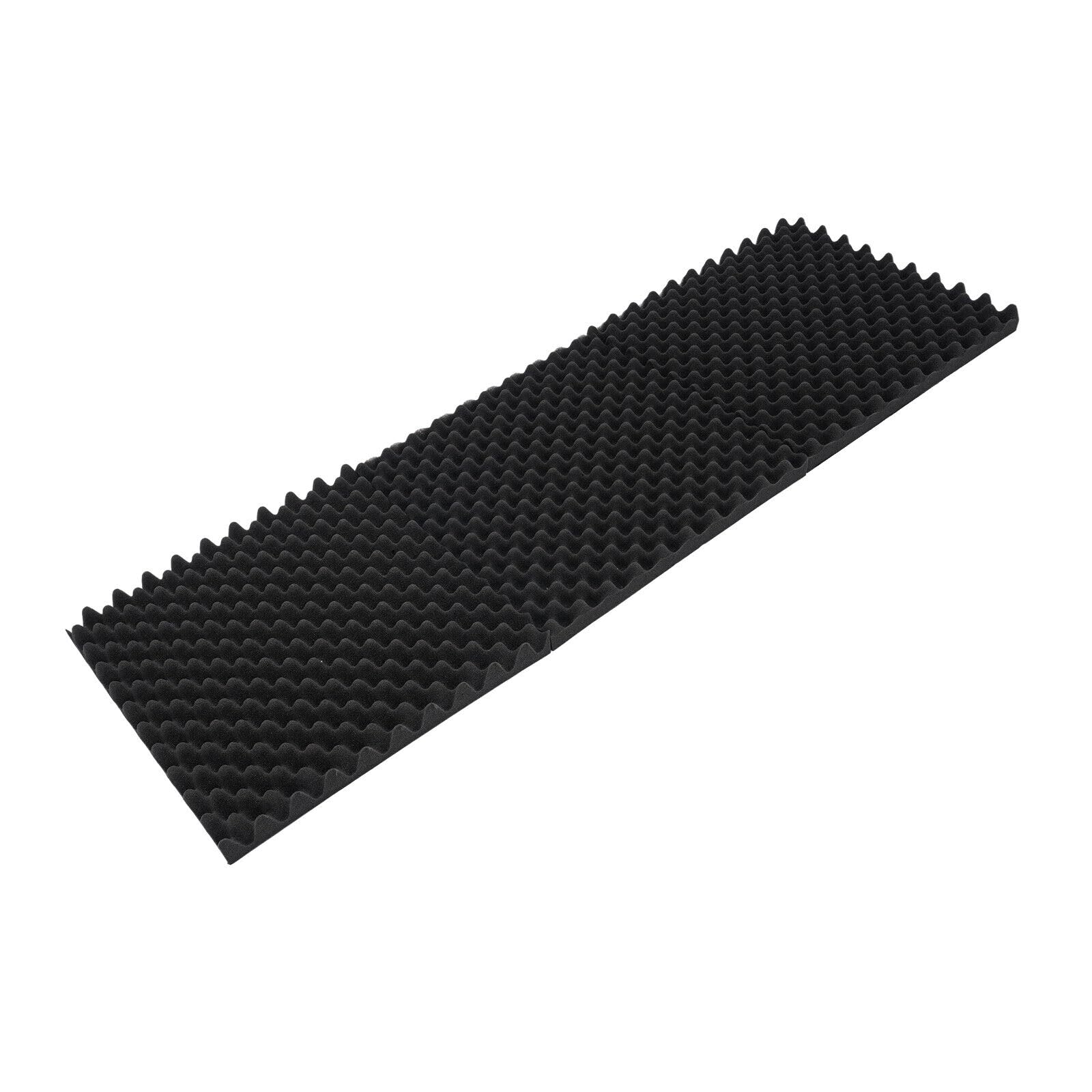 10 pannelli di fibra di poliestere ignifugo, assorbimento acustico, spessore 50 mm, isolamento acustico, parete ad alta densità, ideale per la decorazione della parete e misure acustiche (nero)