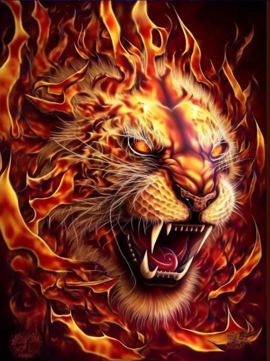 VAIIEYO 5D DIY Diamond Art Kits for Adults Lion, Diamond Painting, Diamond Painting Animal, Full Drill Round Rhinestone Craft Canvas for Home Wall Decor Gift-12x16 inch-1