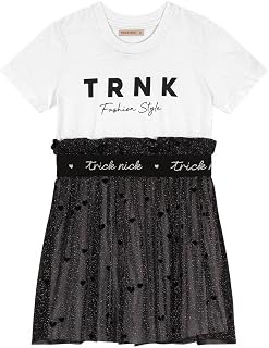 Vestido Infantil Tule Trick Nick Preto
