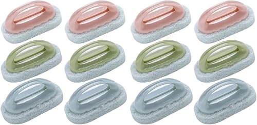 Cabilock Cepillo de mango de limpieza, esponja para fregadero, esponja para lavavajillas, mango de lavado, almohadilla de cepillo de esponja,