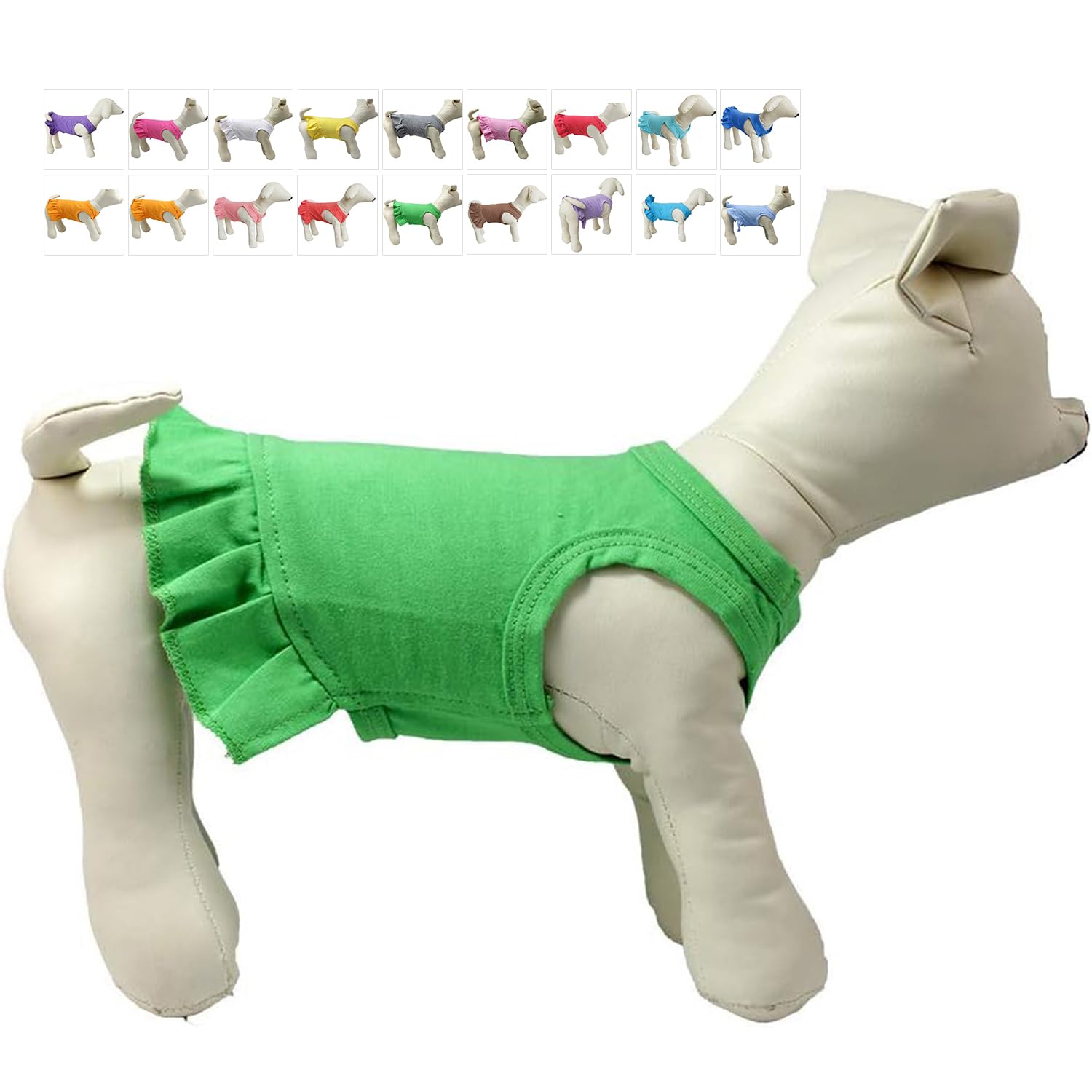 Pet Clothes Small Dog Clothing Blank Color Sport Dress T-Shirts Tee Dresses Tanks Top for Small Size Female Dogs Summer Spring Pet Costumes 100%