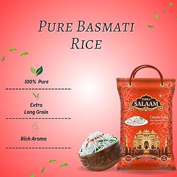 India Salaam Pure Basmati Rice - Long Grain, White Color, 100% Purity | Hygienically Processed, Hard Texture, Strong Aroma, Fully Polished At Best Price In Sonipat | Nature Roots