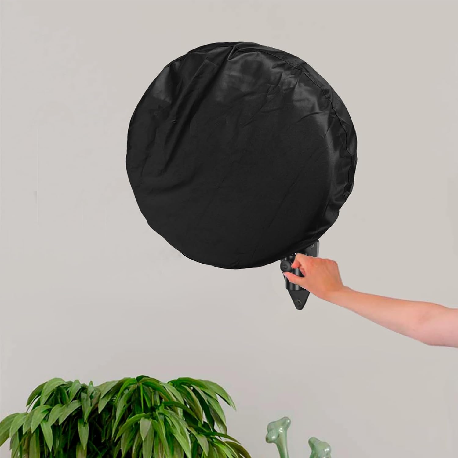 Wall Mount Fan Cover - 30 Inch Industrial & Pedestal Fan Cover, Waterproof & UV-Proof, Black