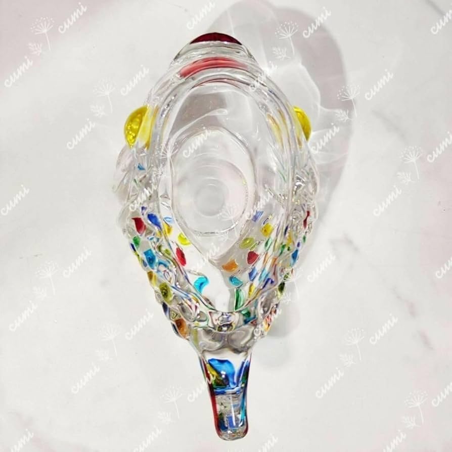 エレガントで豪華なガラス製魚型ランプ　未使用元箱付き エレガントで豪華なガラス製魚型ランプ未使用元箱付き