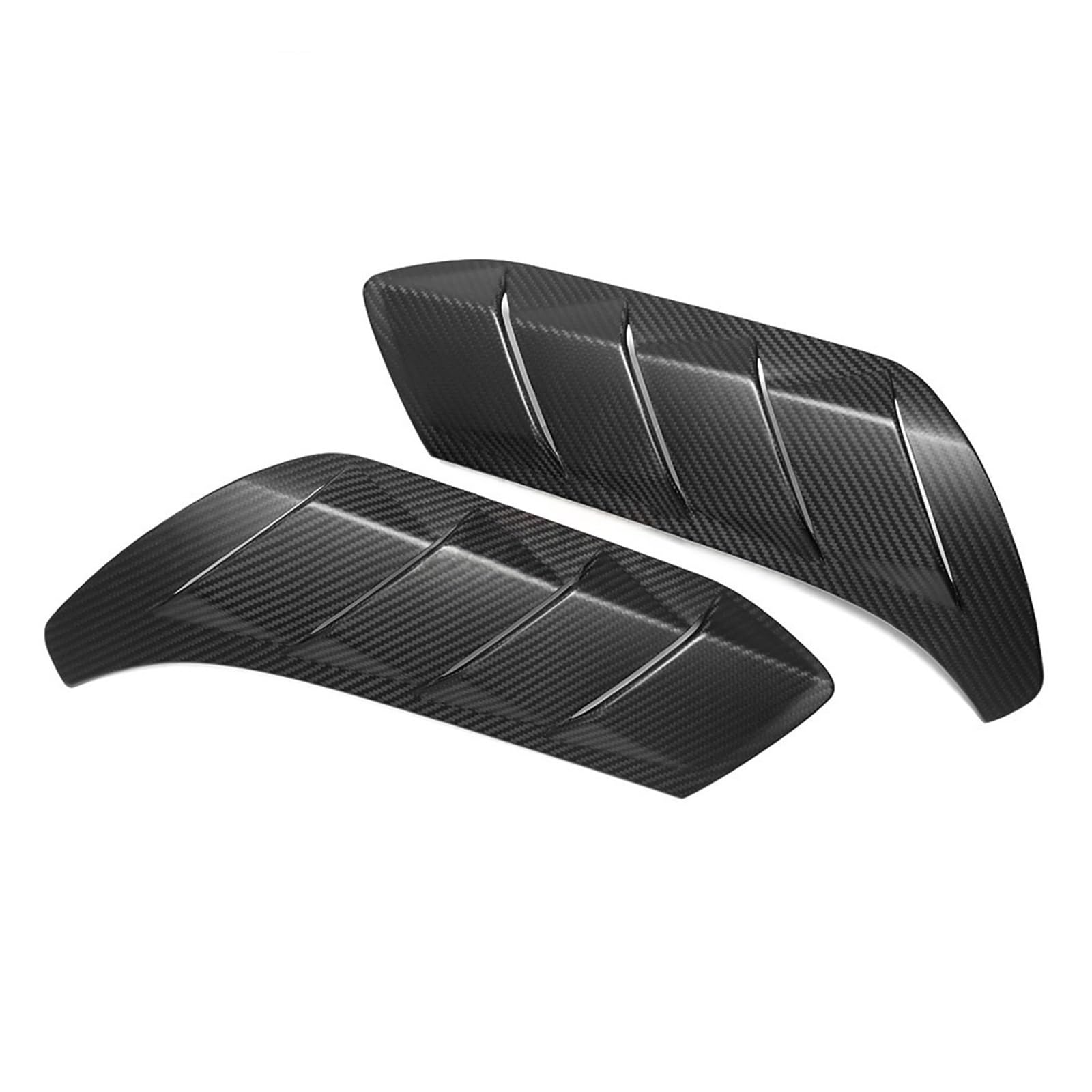 Couverture Capot Fibre De Carbone Couvercle panneau d'admission flux d'air, 2 pièces, pour Ford Bronco Raptor 2021 – 2025, garde-boue latéral voiture(Matte Carbon)