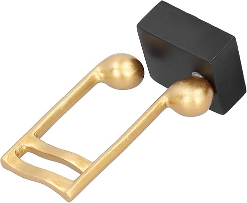Miniatura 9 de Fdit Music Note Figurine, Resin Musical Note Sculpture with Frosted Retro Gold Finish and Black Base for Piano Shop Display or Home Office Desktop