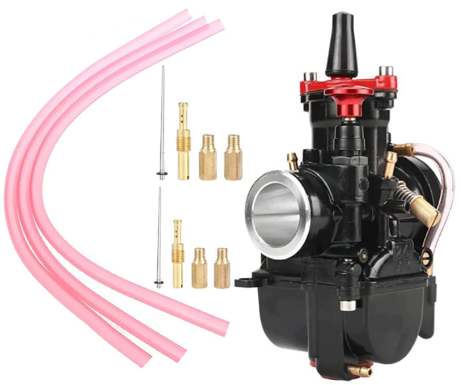 PWK Vergaser 21 Mm – Universal Für Motorräder, Go-Karts, Roller, ATV (50-100 Cc 2T/4T Motoren)