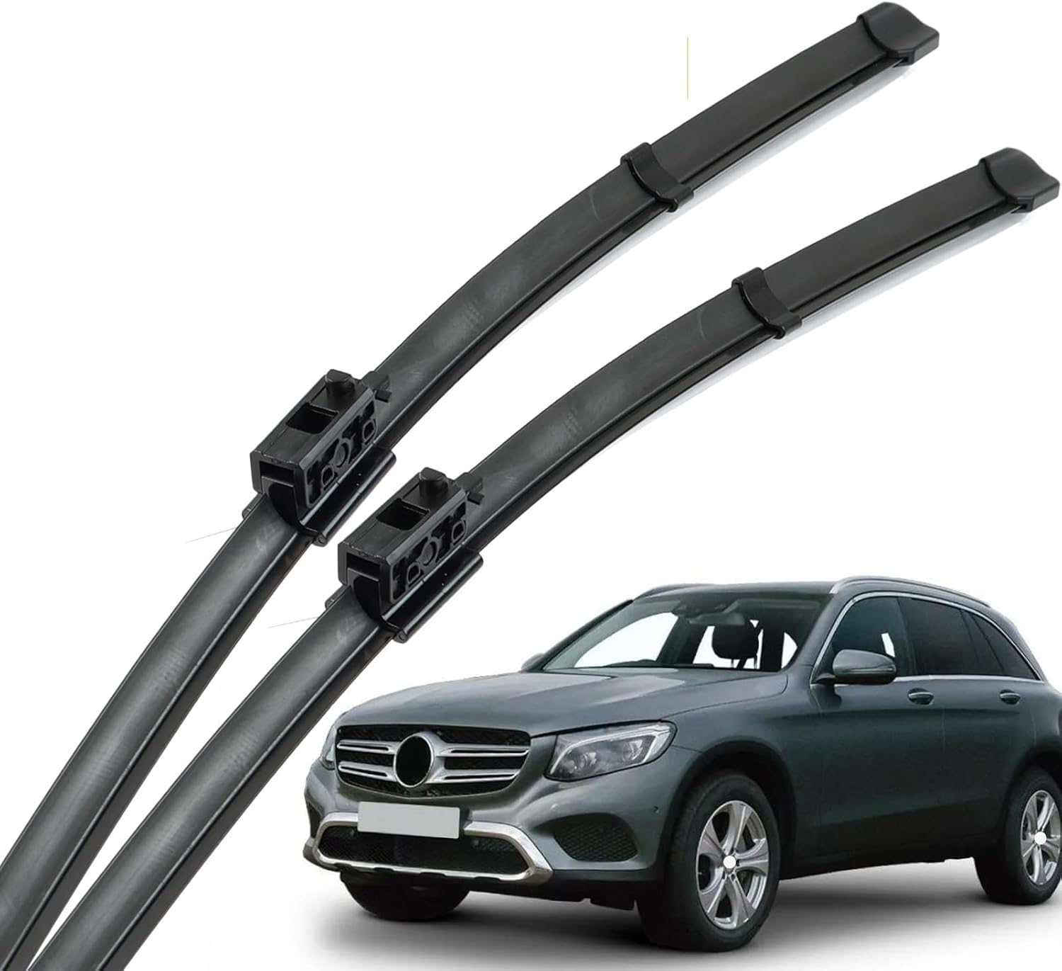 ZhangXD Front Windscreen Wipers For Benz GLC-Class X253 C253 2016-2022, Windshield Window Brush Front Wiper Blades All-Weather Replacement Set Easy Installation