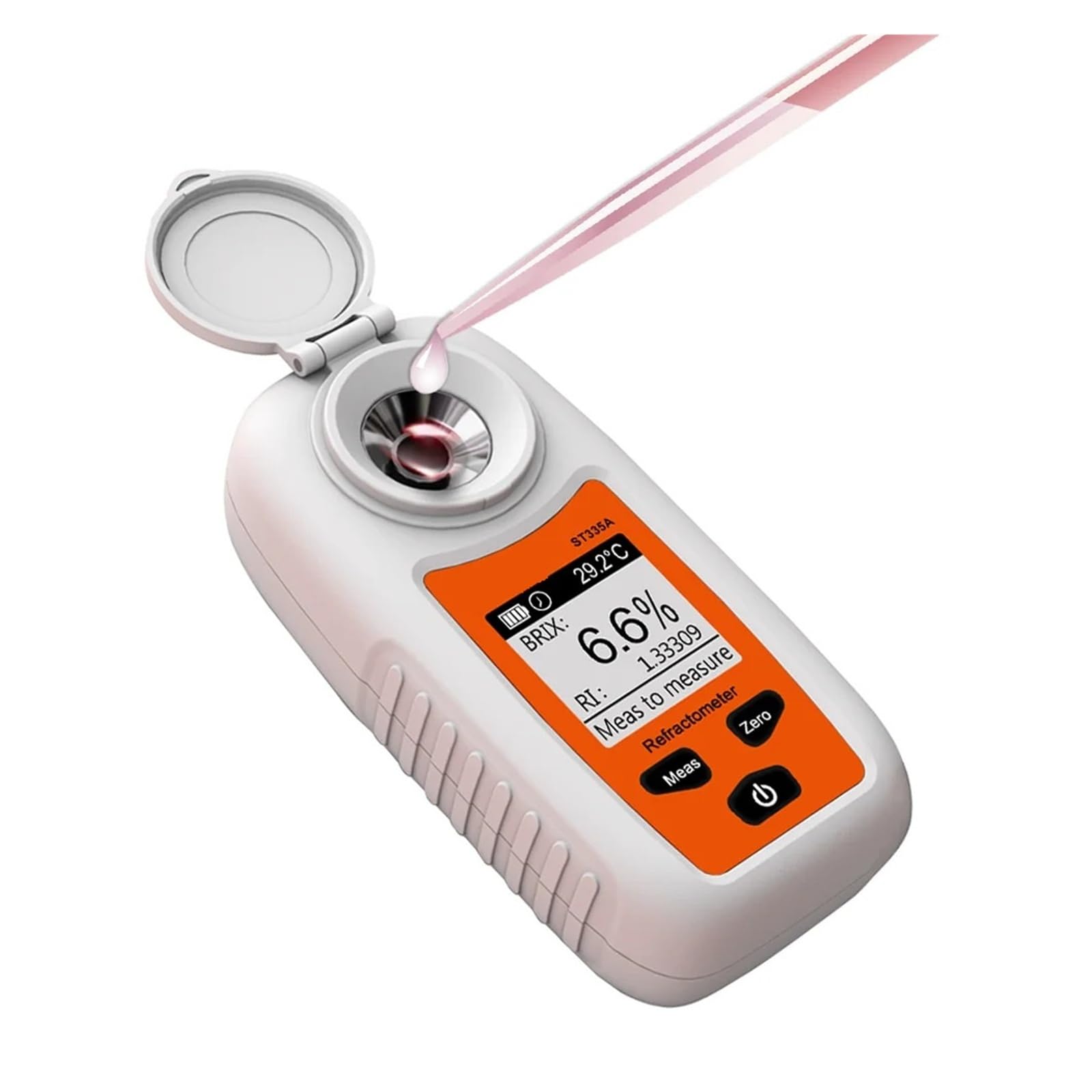 Brix mètre numérique, réfractomètre jus de fruits boisson vin bière alcool teneur en sucre Instrument de mesure 0-35% Réponse rapide
