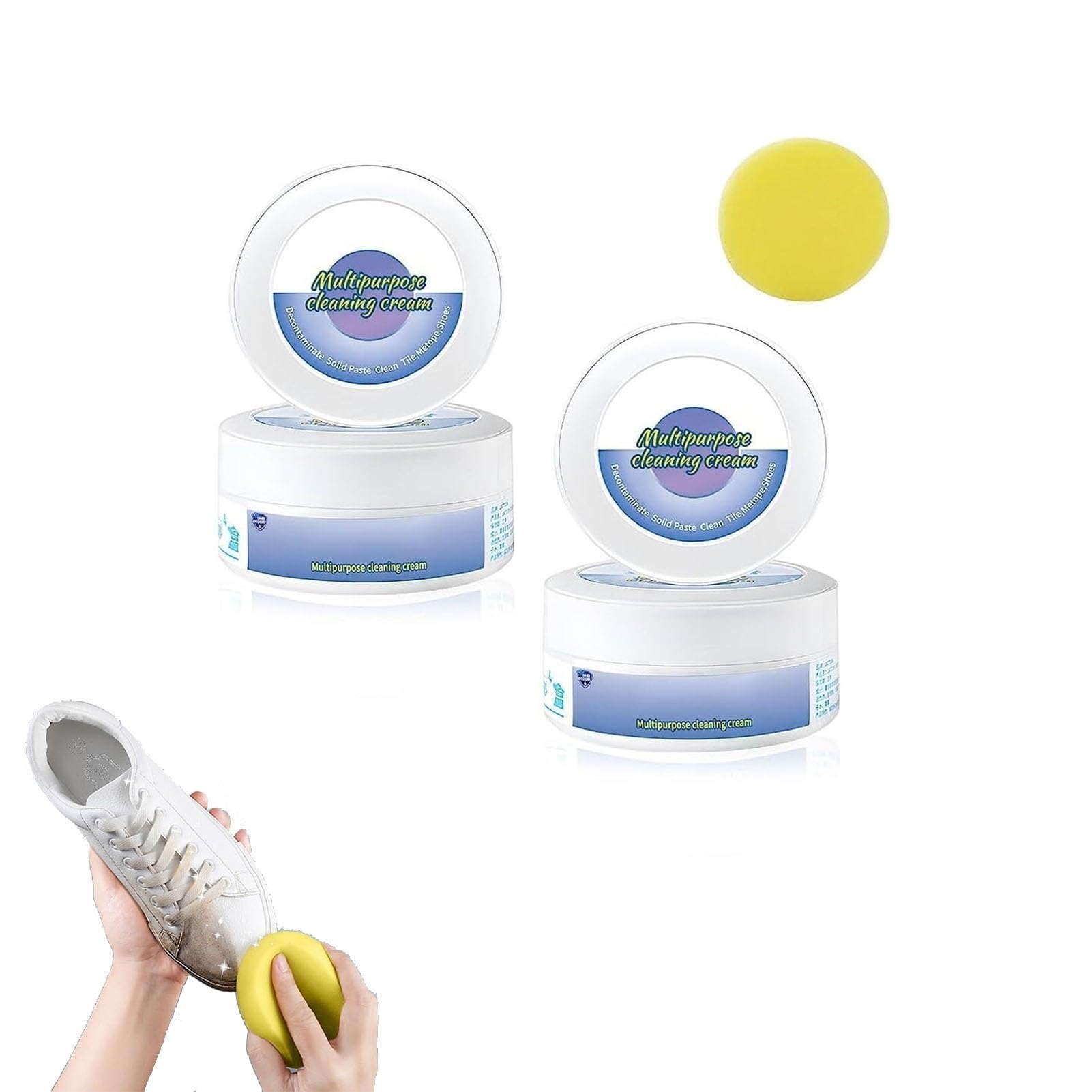 Crème de nettoyage et d'élimination des taches multifonctionnelle pour plastique et cuir