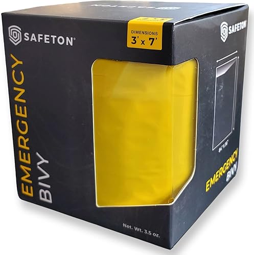 Miniatura 1 de Saco de dormir con silbato de emergencia - Saco de dormir para clima frío para acampar y senderismo - Saco de emergencia impermeable para uso como