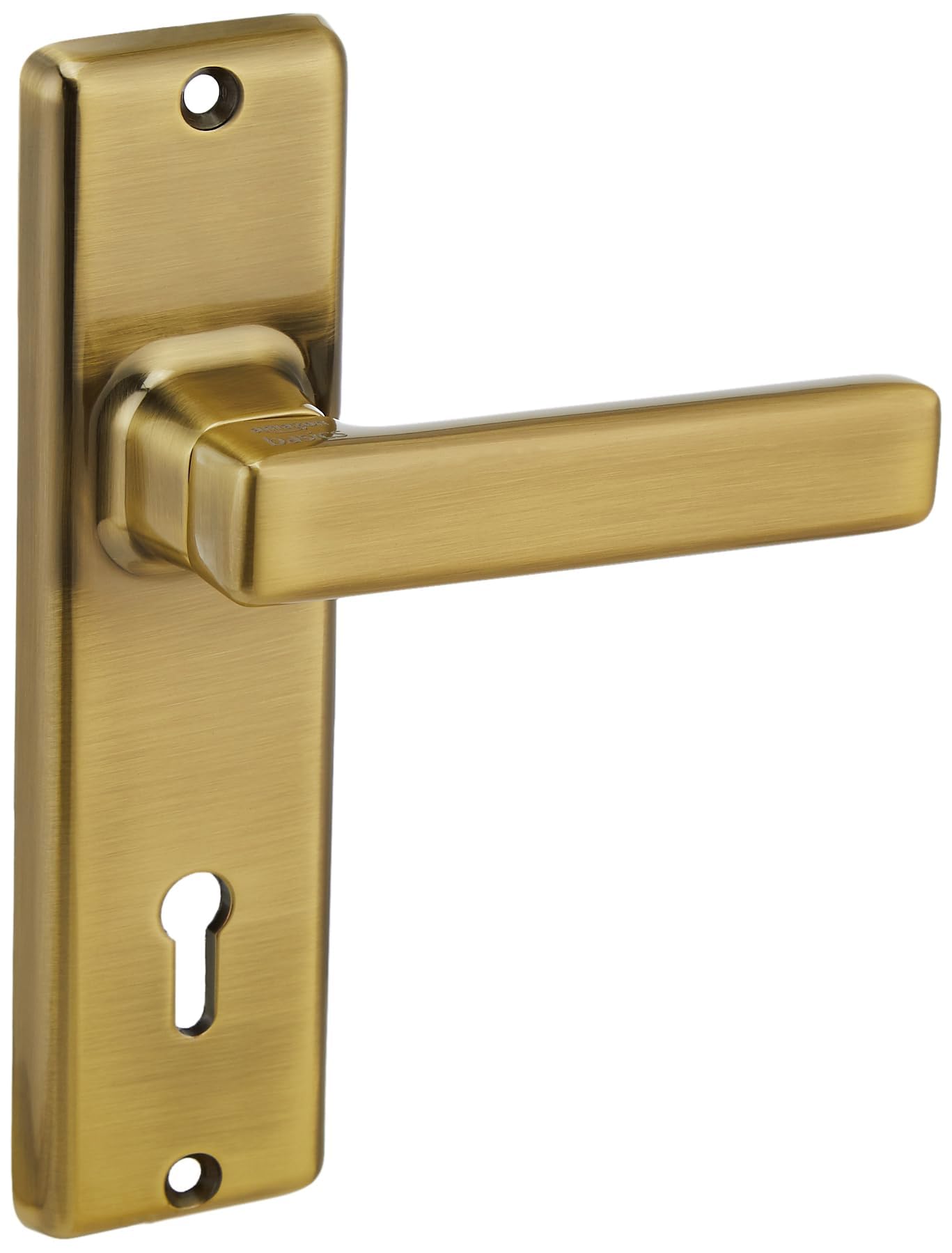 amazon basics Door Handle for Main Door | Main Door Handle |3.7 inch Length of Handle for Grip |Antique Brass | Zinc Alloy 3