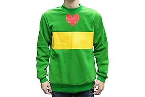 Chara Cosplay Costume Green Pullover Sweater Casual Jumper Jacket Tops