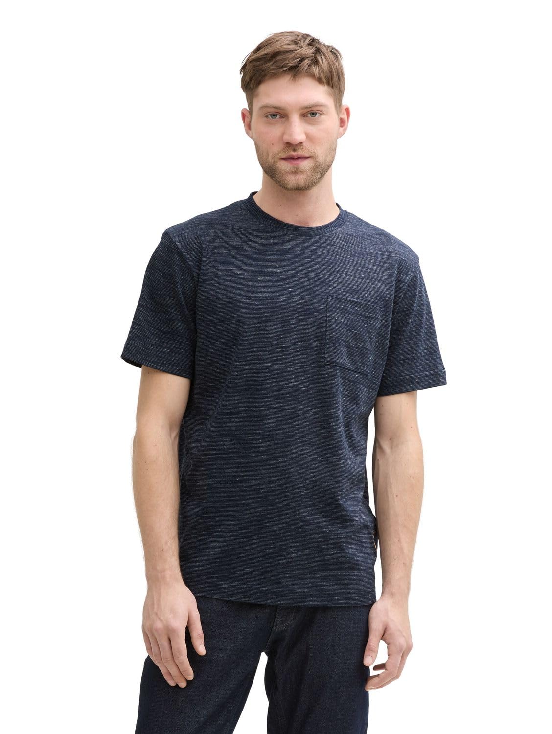 Tom Tailor Herren T-Shirt mit Brusttasche