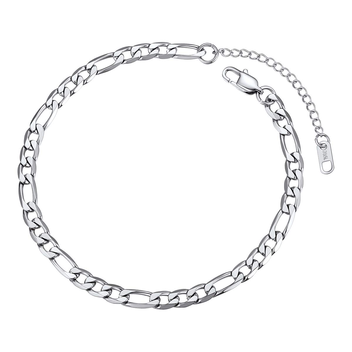 FOCALOOK 14K Gold Plated Anklets for Women, Plus Size Anklet Bracelet Chain