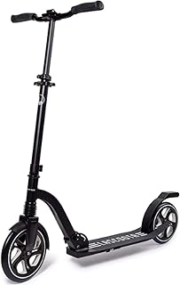 LaScoota Kick Scooter for Adults & Teens. Perfect for Youth 12 Years and Up Men & Women. Lightweight Foldable Adult Scooter Large Sturdy Wheels - (Dark) The Metro
