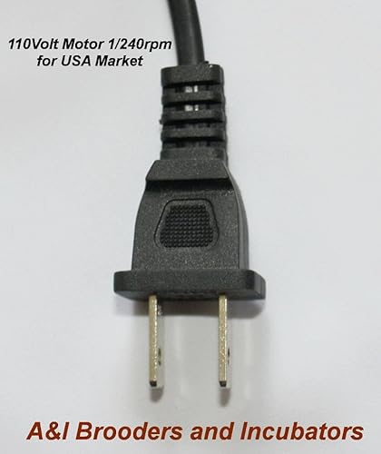 Miniatura 3 de Girador automático de huevos de pato de 110 voltios CA 24 1/240 rpm para incubadora, aves de corral aviar, distribuidor local de EE. UU. * 110