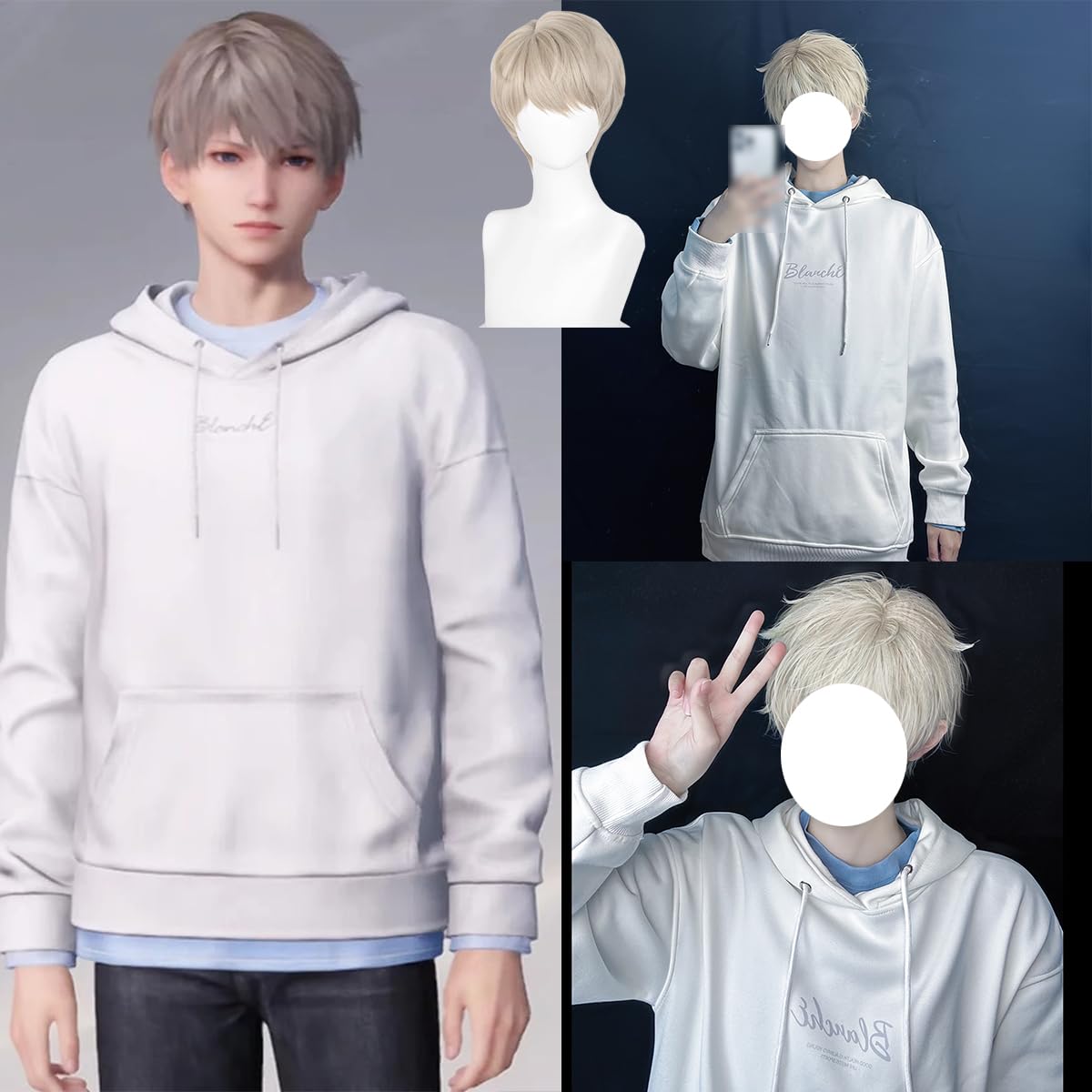 3点ぁや ソフビ コスチューム 衣装 服 man Amazon.co.jp: [YAYANA]恋と深空 沈星回セイヤコスプレ衣装 パーカー