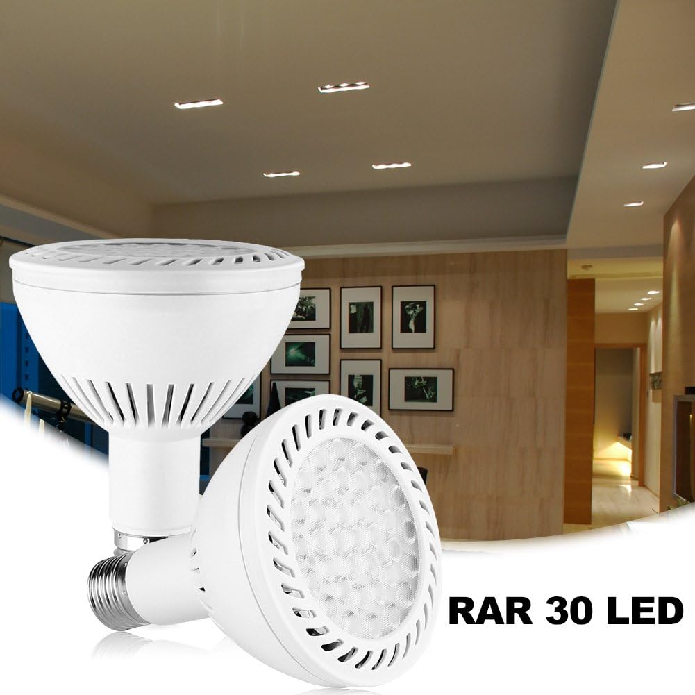 MIFXIN PAR30 LED Bulb 36W Spot Light Bulb, 3000K Warm White 3200lm Not Dimmable 25 Beam Angle E27 Base Spotlight Bulb